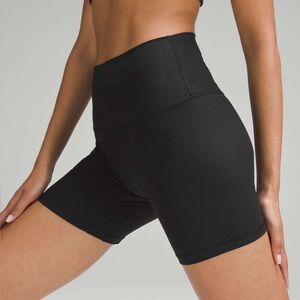 Lululemon Athletica Black Bike Shorts High-Waisted Performance